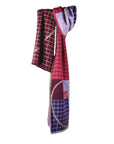 FIBONACCI SCARF IN FUCHSIA BURGUNDY