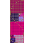 FIBONACCI SCARF IN FUCHSIA BURGUNDY