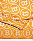 NEO BITCOIN MERINO CREW NECK PULLOVER ORANGE IVORY