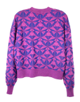 MANLY MERINO CREW NECK PULLOVER in ORCHID MARINE