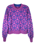 MANLY MERINO CREW NECK PULLOVER in ORCHID MARINE