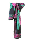 ORCHID DIAMOND WRAP IN MIDNIGHT FUCHSIA