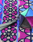 SELENE WRISTLET IN ICOSAHEDRON SHAPE METALLIC MIX LEATHER