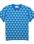 TETRA CREW NECK TEE IN COBALT AQUA