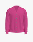 CASHMERE CARDIGAN IN FUCHSIA